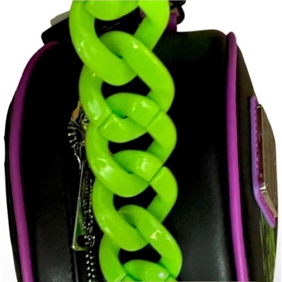 Loungefly Halloween Glow in the Dark Oogie Boogie Convertible Crossbody HandBag. - Picture 9 of 16